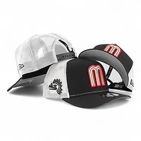 Mexico Black and White Mesh Aztec Patch "2025 Cinco De Mayo" Grey UV New Era 9FIFTY A-Frame Snapback Hat