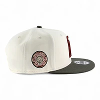 Mexico Chrome and Olive Green Aztec Patch "2025 Cinco De Mayo" Red UV New Era 9FIFTY Snapback Hat