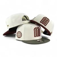 Mexico Chrome and Olive Green Aztec Patch "2025 Cinco De Mayo" Red UV New Era 9FIFTY Snapback Hat