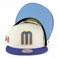 Mexico Chrome and Royal Blue Flag Patch "2025 Cinco De Mayo" Icy UV New Era 9FIFTY Snapback Hat