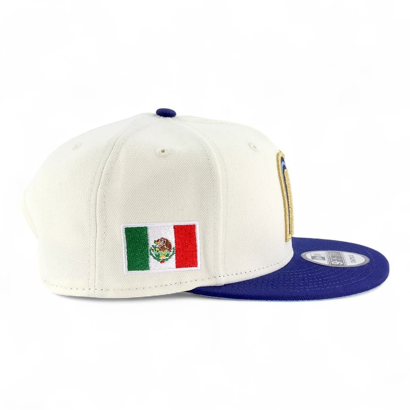 Mexico Chrome and Royal Blue Flag Patch "2025 Cinco De Mayo" Icy UV New Era 9FIFTY Snapback Hat