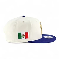 Mexico Chrome and Royal Blue Flag Patch "2025 Cinco De Mayo" Icy UV New Era 9FIFTY Snapback Hat