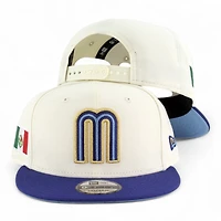 Mexico Chrome and Royal Blue Flag Patch "2025 Cinco De Mayo" Icy UV New Era 9FIFTY Snapback Hat