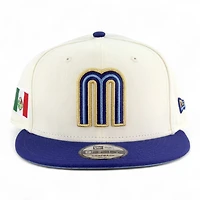 Mexico Chrome and Royal Blue Flag Patch "2025 Cinco De Mayo" Icy UV New Era 9FIFTY Snapback Hat