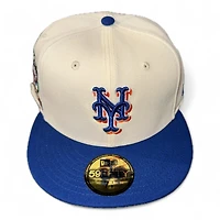 New York Mets Chrome and Royal Blue Domincan Republic Crest Patch Soto Batty Gray UV Era 59FIFTY Fitted Hat