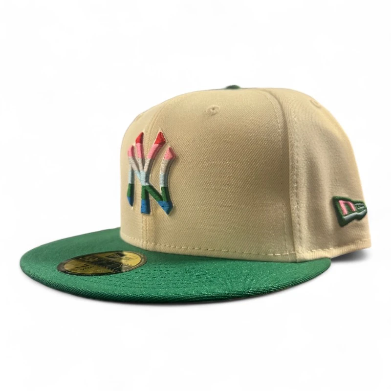 New York Yankees Chrome and Green 1999 WS Patch Serape UV Era 59FIFTY Fitted Hat