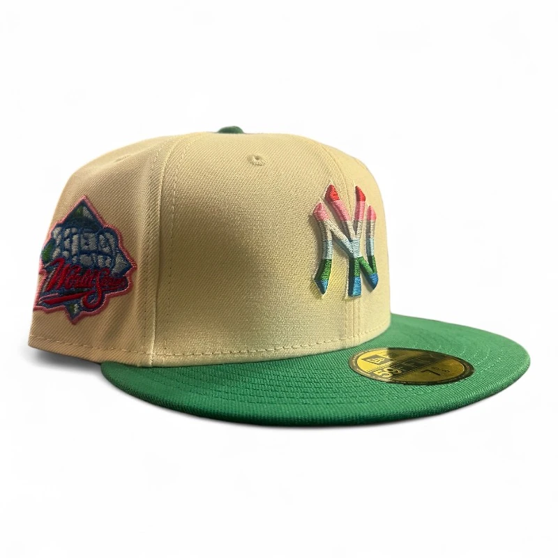 New York Yankees Chrome and Green 1999 WS Patch Serape UV Era 59FIFTY Fitted Hat