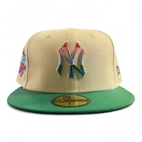 New York Yankees Chrome and Green 1999 WS Patch Serape UV Era 59FIFTY Fitted Hat