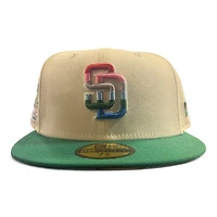San Diego Padres Chrome and Green Stadium Patch Serape UV New Era 59FIFTY Fitted Hat