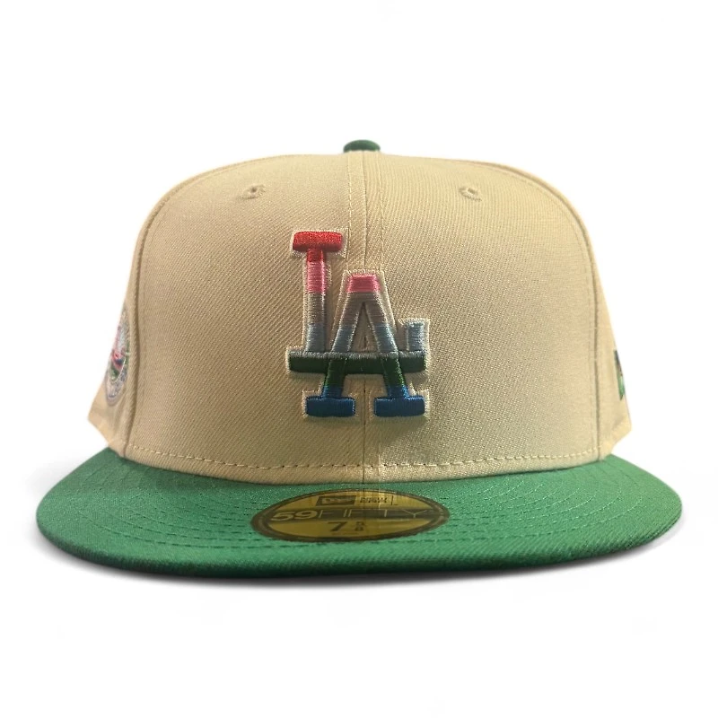Los Angeles Dodgers Chrome and Green 50th Anniversary Patch Serape UV New Era 59FIFTY Fitted Hat