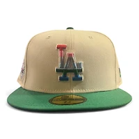 Los Angeles Dodgers Chrome and Green 50th Anniversary Patch Serape UV New Era 59FIFTY Fitted Hat