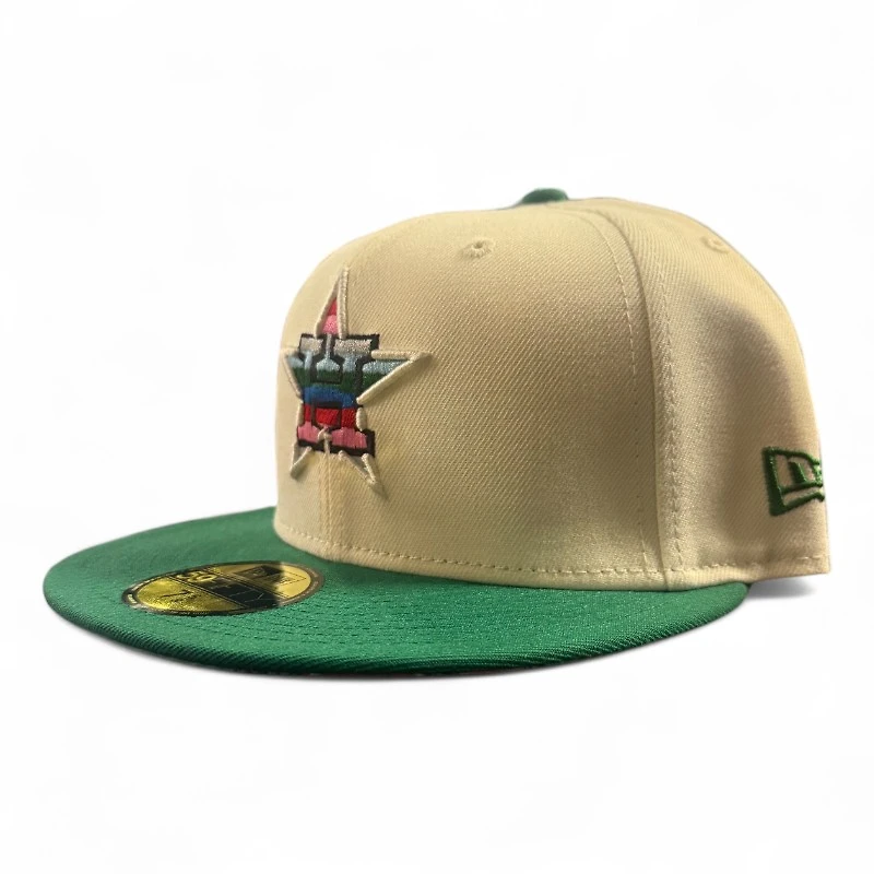 Houston Astros Chrome and Green 2022 WS Patch Serape UV New Era 59FIFTY Fitted Hat