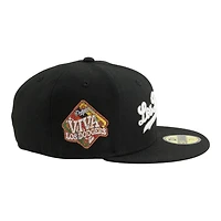 Los Angeles Dodgers Black "Los Dodgers" Viva Patch Dark Brown UV New Era 59FIFTY Fitted Hat
