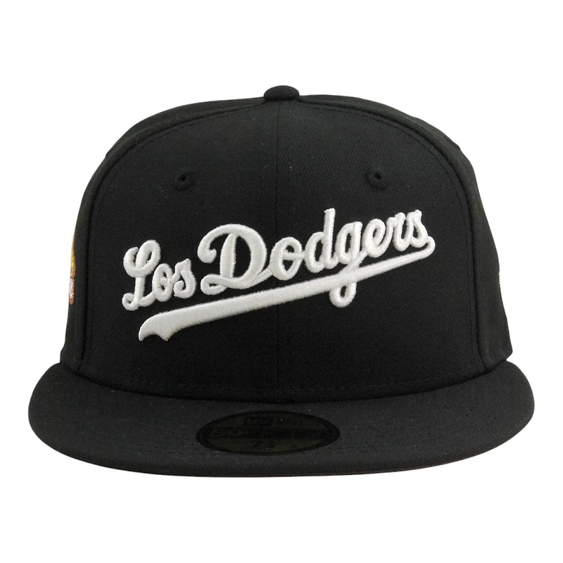 Los Angeles Dodgers Black "Los Dodgers" Viva Patch Dark Brown UV New Era 59FIFTY Fitted Hat