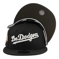 Los Angeles Dodgers Black "Los Dodgers" Viva Patch Dark Brown UV New Era 59FIFTY Fitted Hat