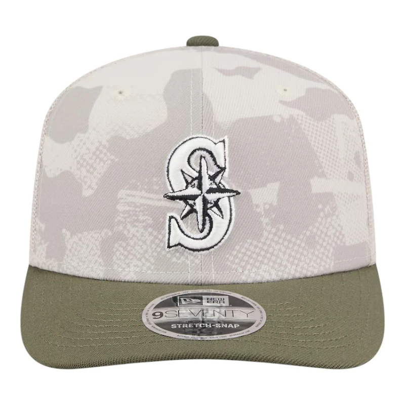 Seattle Mariners 2025 Armed Forces Day New Era 9SEVENTY Stretch-Snap Hat