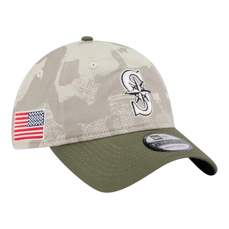 Seattle Mariners 2025 Armed Forces Day New Era 9TWENTY Adjustable Hat