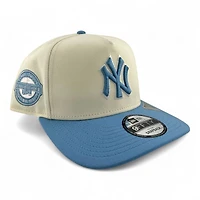 New York Yankees Chrome and Sky Blue New Era 9FIFTY A-Frame Snapback Hat