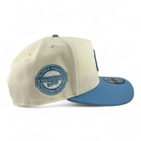 New York Yankees Chrome and Sky Blue New Era 9FIFTY A-Frame Snapback Hat