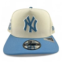 New York Yankees Chrome and Sky Blue New Era 9FIFTY A-Frame Snapback Hat