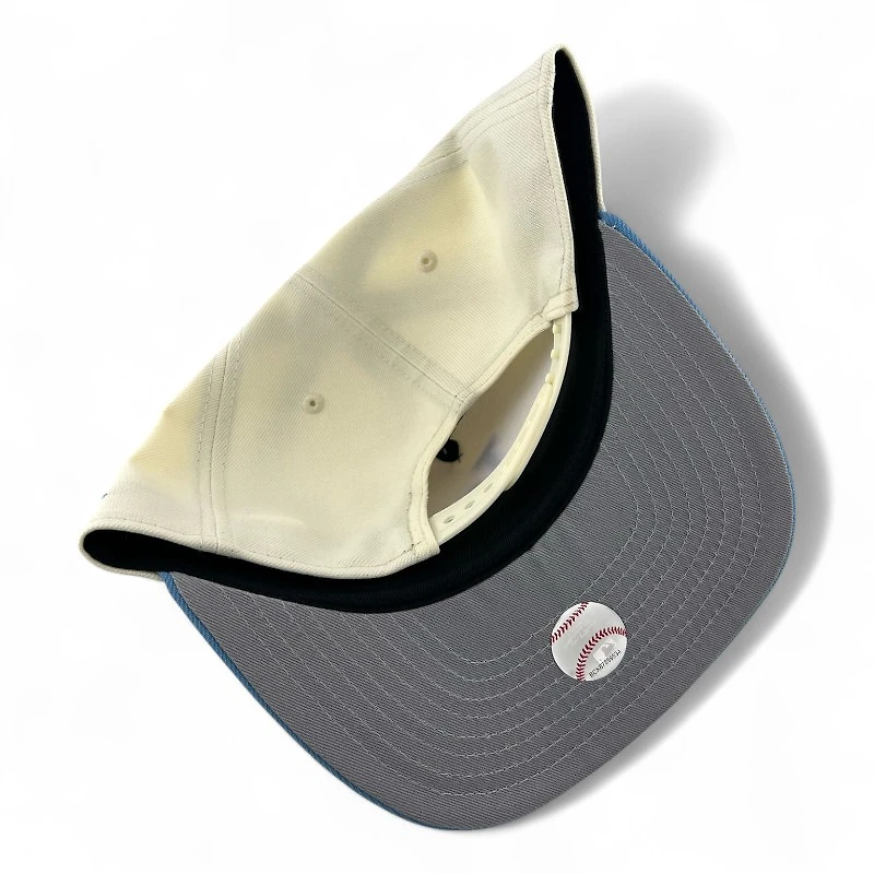 Los Angeles Dodgers Chrome and Sky Blue New Era 9FIFTY A-Frame Snapback Hat