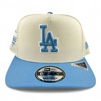 Los Angeles Dodgers Chrome and Sky Blue New Era 9FIFTY A-Frame Snapback Hat