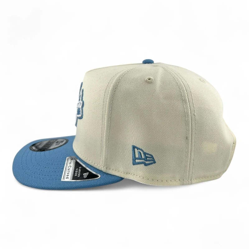 Atlanta Braves Chrome and Sky Blue New Era 9FIFTY A-Frame Snapback Hat