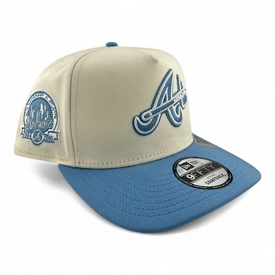 Atlanta Braves Chrome and Sky Blue New Era 9FIFTY A-Frame Snapback Hat