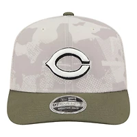 Cincinnati Reds 2025 Armed Forces Day New Era 9SEVENTY Stretch-Snap Hat