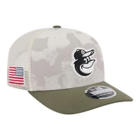 Baltimore Orioles 2025 Armed Forces Day New Era 9SEVENTY Stretch-Snap Hat