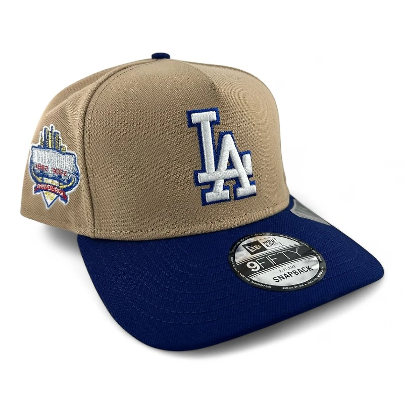 Los Angeles Dodgers Camel Metallic New Era 9FIFTY A-Frame Snapback Hat