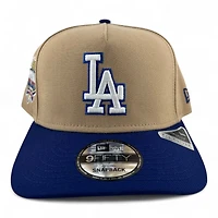 Los Angeles Dodgers Camel Metallic New Era 9FIFTY A-Frame Snapback Hat