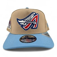 Los Angeles Angels Camel Metallic New Era 9FIFTY A-Frame Snapback Hat