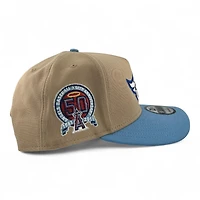 Los Angeles Angels Camel Metallic New Era 9FIFTY A-Frame Snapback Hat