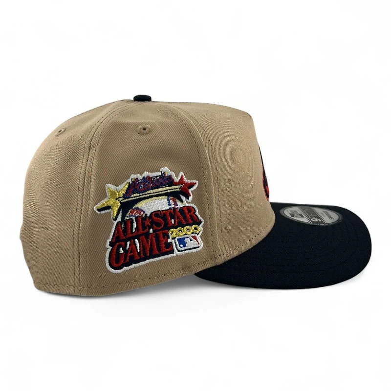 Atlanta Braves Camel Metallic New Era 9FIFTY A-Frame Snapback Hat