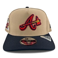 Atlanta Braves Camel Metallic New Era 9FIFTY A-Frame Snapback Hat