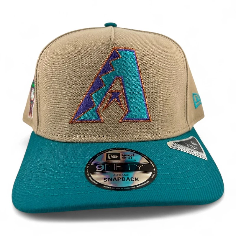 Arizona Diamondbacks Camel Metallic New Era 9FIFTY A-Frame Snapback Hat
