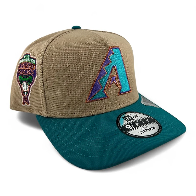 Arizona Diamondbacks Camel Metallic New Era 9FIFTY A-Frame Snapback Hat
