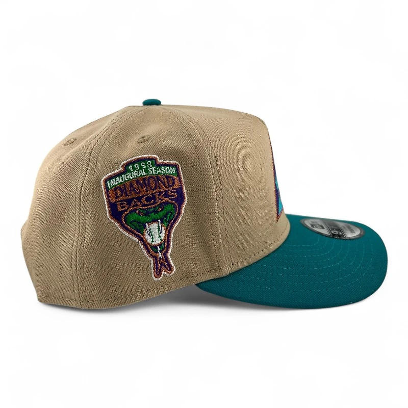 Arizona Diamondbacks Camel Metallic New Era 9FIFTY A-Frame Snapback Hat