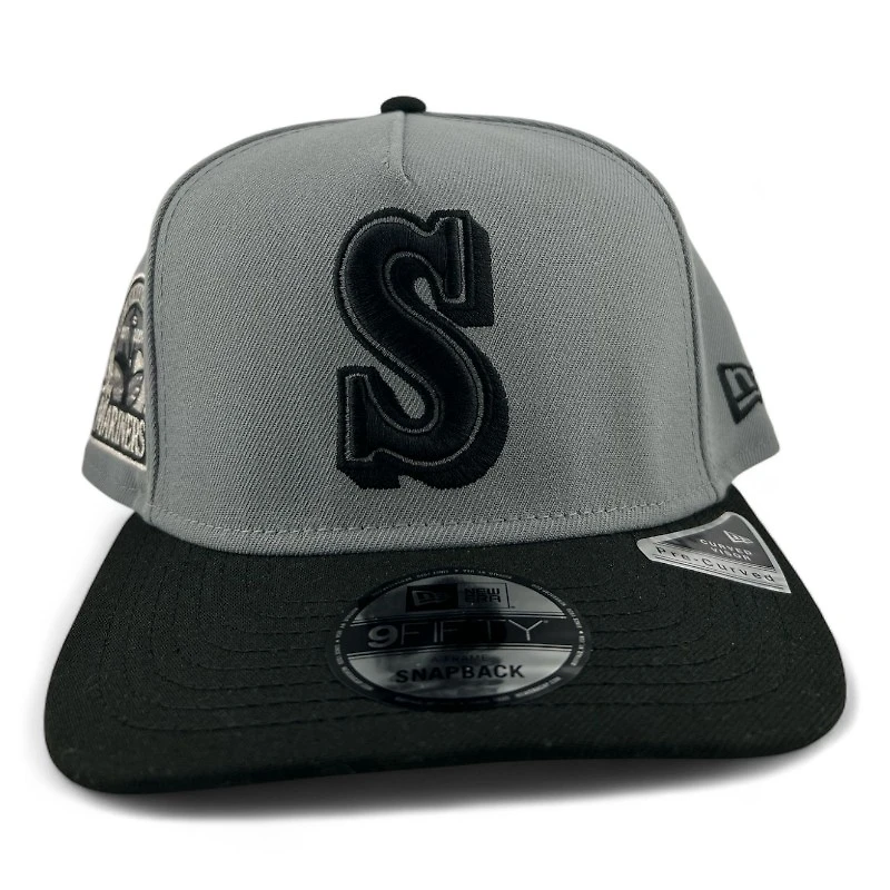 Seattle Mariners Storm Black New Era 9FIFTY A-Frame Snapback Hat