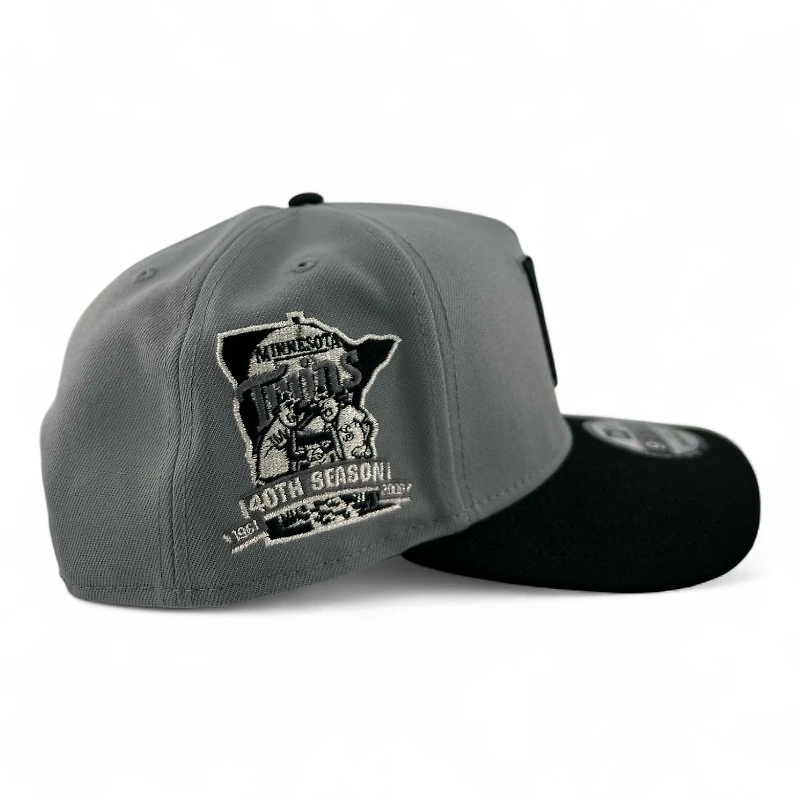 Minnesota Twins Storm Black New Era 9FIFTY A-Frame Snapback Hat