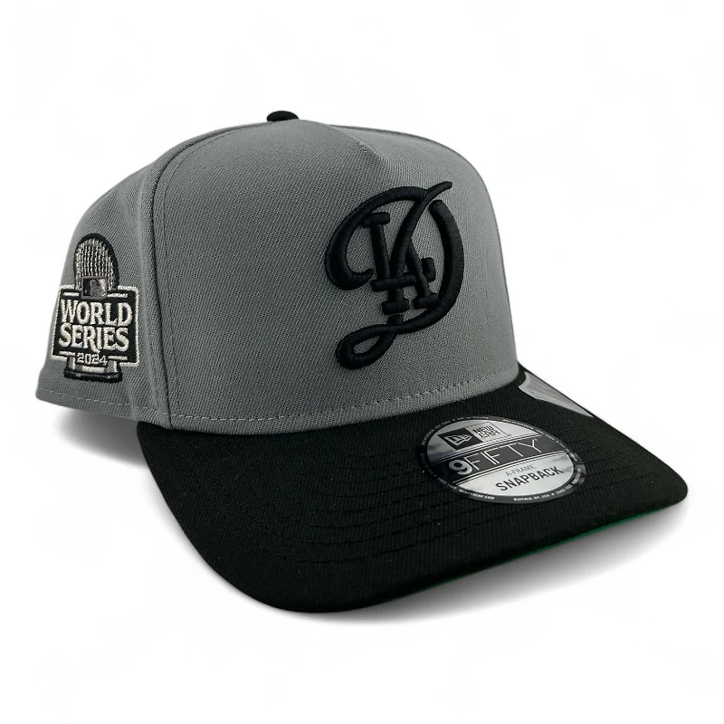 Los Angeles Dodgers City Connect Storm Black New Era 9FIFTY A-Frame Snapback Hat