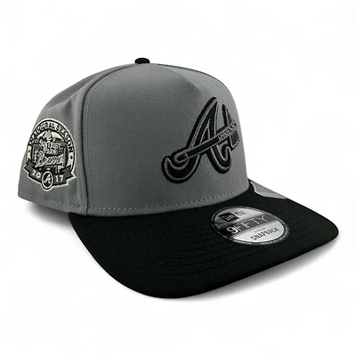 Atlanta Braves Storm Black New Era 9FIFTY A-Frame Snapback Hat