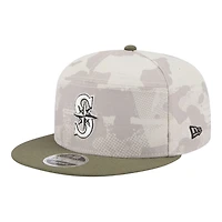Seattle Mariners 2025 Armed Forces Day New Era 9FIFTY Split Panel Snapback Hat