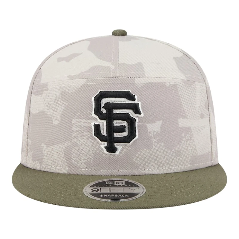 San Francisco Giants 2025 Armed Forces Day New Era 9FIFTY Split Panel Snapback Hat