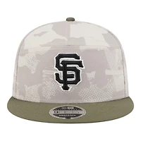 San Francisco Giants 2025 Armed Forces Day New Era 9FIFTY Split Panel Snapback Hat