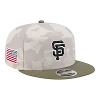 San Francisco Giants 2025 Armed Forces Day New Era 9FIFTY Split Panel Snapback Hat