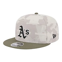 Oakland Athletics 2025 Armed Forces Day New Era 9FIFTY Split Panel Snapback Hat