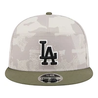 Los Angeles Dodgers 2025 Armed Forces Day New Era 9FIFTY Split Panel Snapback Hat
