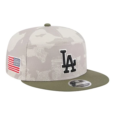Los Angeles Dodgers 2025 Armed Forces Day New Era 9FIFTY Split Panel Snapback Hat